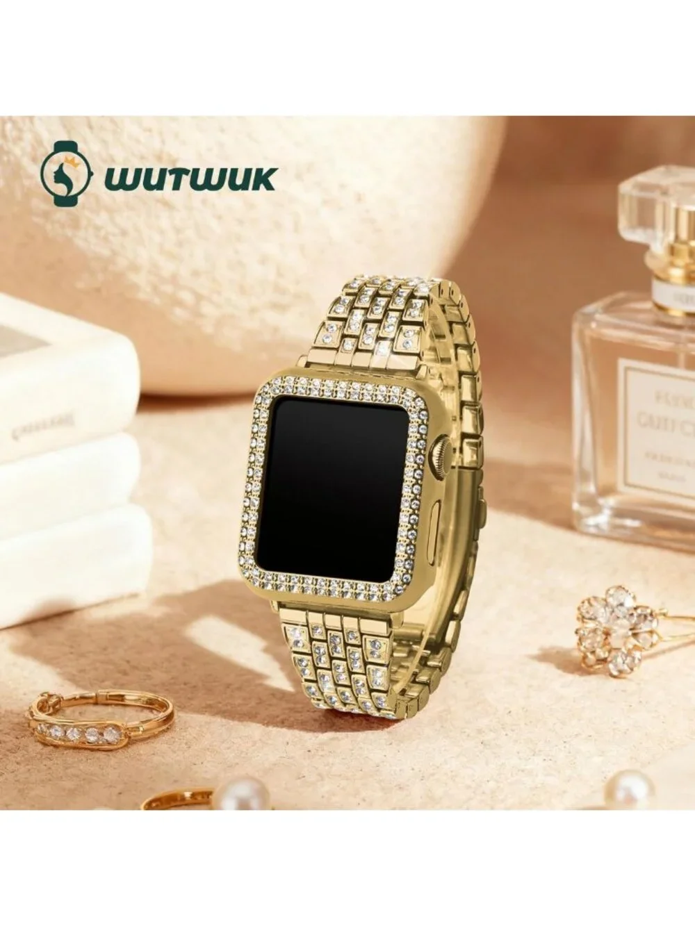 Sparkling Bling Apple Watch Straps 40mm - Rhinestone Bracelet Wristband for